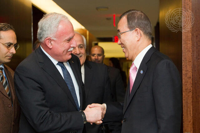 Secretary-General Meets Palestinian Foreign Minister