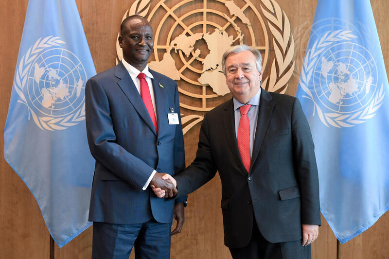Secretary-General Meets Vice-President of South Sudan