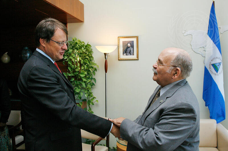 General Assembly President Meets Permanent Representative of Germany