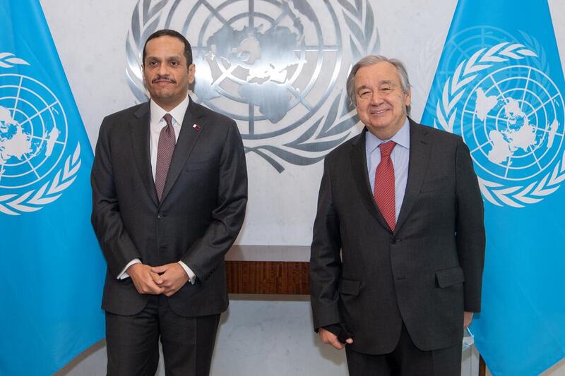 Secretary-General Meets with Deputy Prime Minister of Qatar
