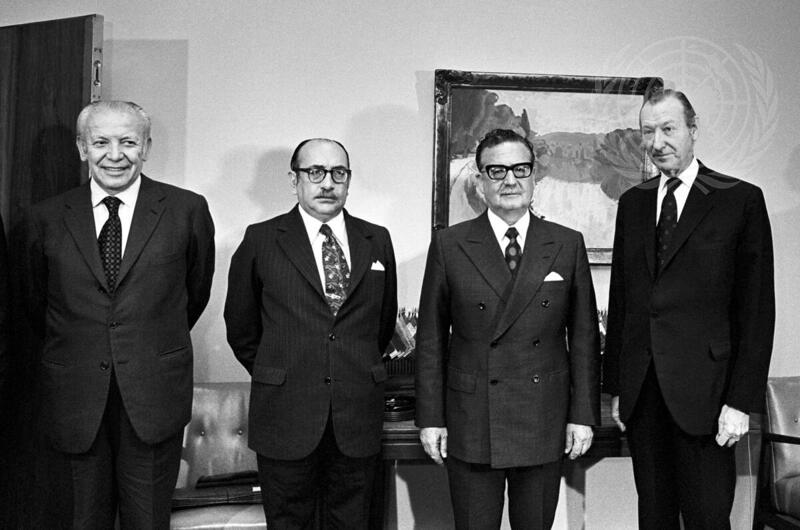 President Salvador Allende of Chile Pays an Official Visit to UN Headquarters