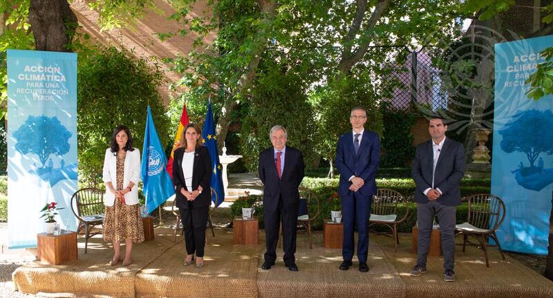 Secretary-General Attends Meeting on Climate Action to Accelerate Green Recovery in Spain