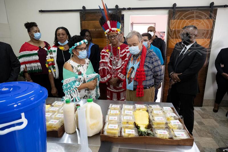 Secretary-General Meets with Indigenous Peoples of Suriname