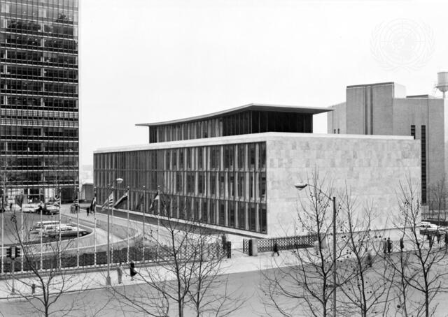 The Dag Hammarskjöld Library Building at UN Headquarters