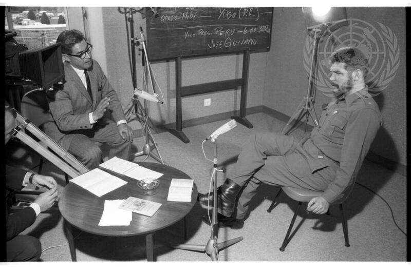 Ernesto Guevara Interviewed at UN Headquarters