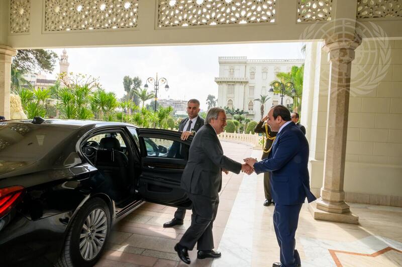Secretary-General Meets with President of Egypt