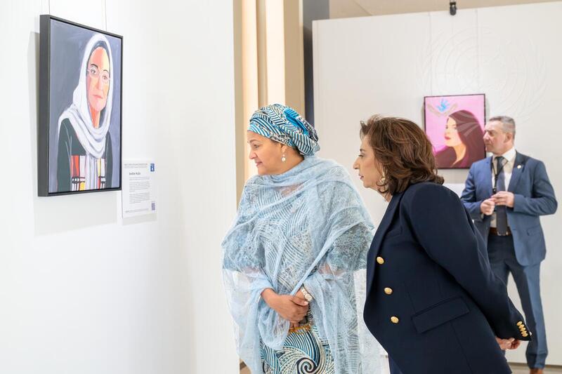 Deputy Secretary-General and Executive Director of UN Women at "Portraits of Progress: Women Powering Global Goals" Exhibit