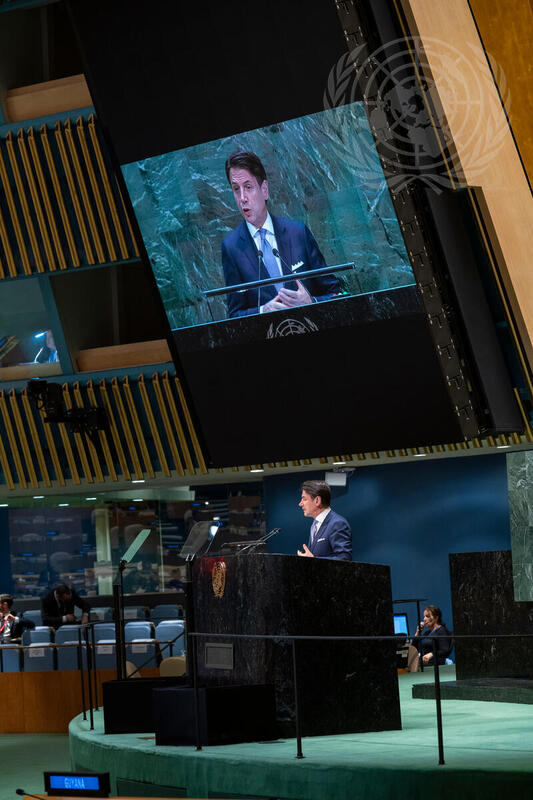 President of Council of Ministers of Italy Addresses General Assembly