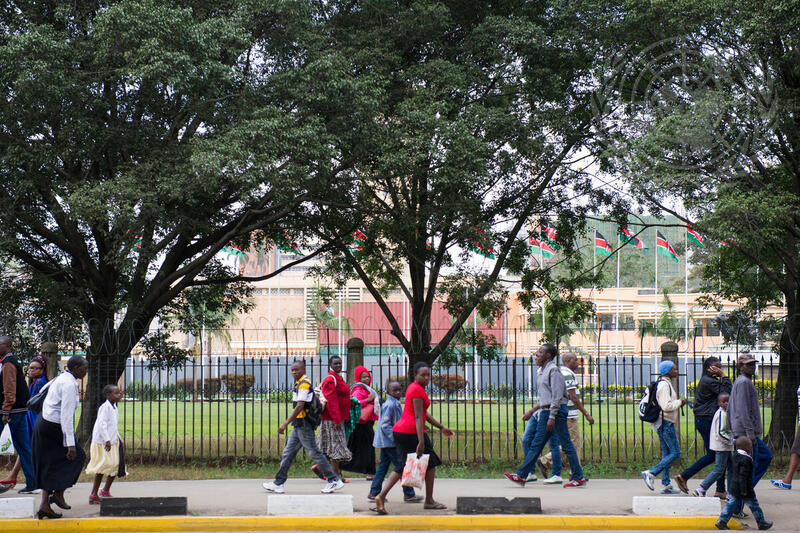 Street Scene in Nairobi, Kenya