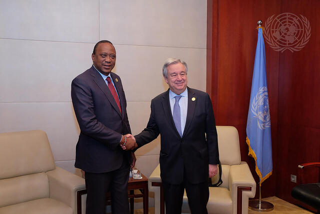 Secretary-General Meets President of Kenya