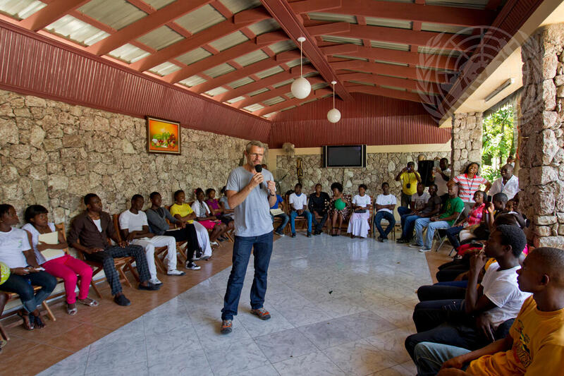 French Actor Lambert Wilson Visits Haiti