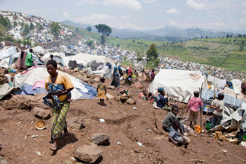 IDPs in Kitshanga, DRC after Heavy Fighting