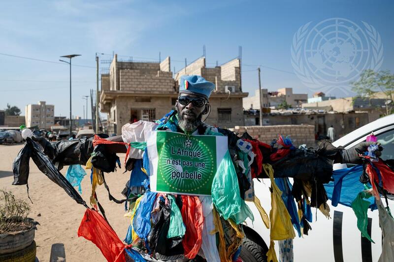 The Plastic Man Fights Plastic Pollution in Dakar
