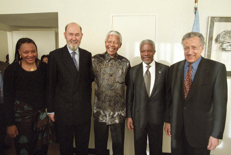 Secretary-General Meets with Facilitator of the Burundi Peace Process in Arusha and Former President of South Africa