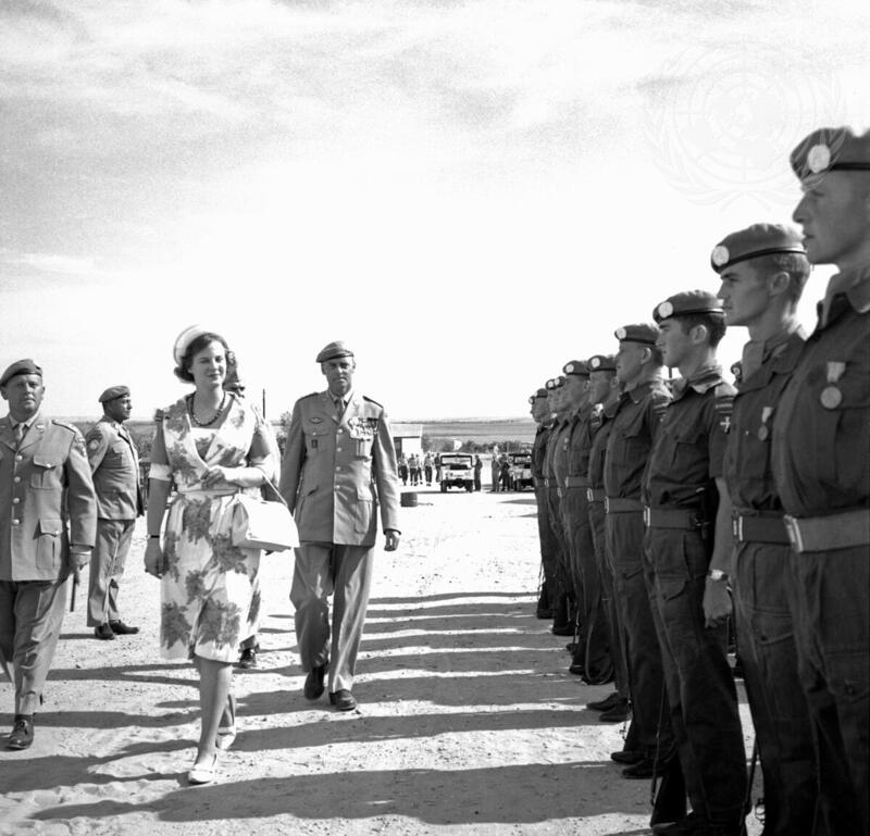 H.R.H. Princess Margrethe of Denmark Visits Danor Battalion of UNEF