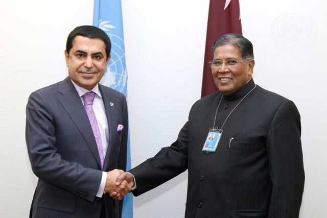 General Assembly President Meets Parliamentarian of India