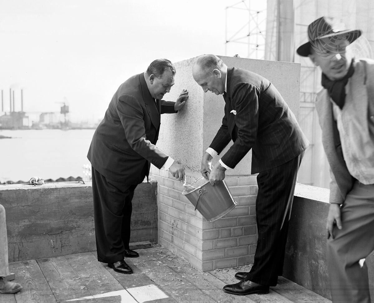 Cornerstone Laying Ceremony Marks Fourth Birthday of United Nations