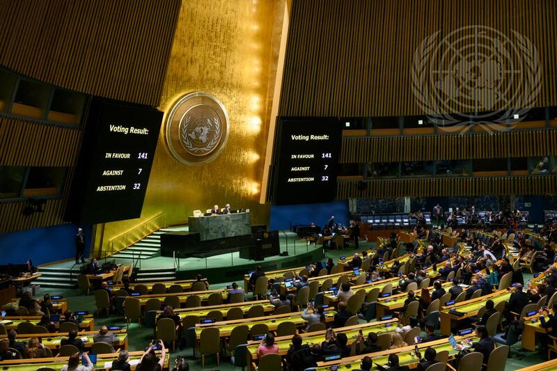 General Assembly Adopts Resolution on Just and Lasting Peace in Ukraine