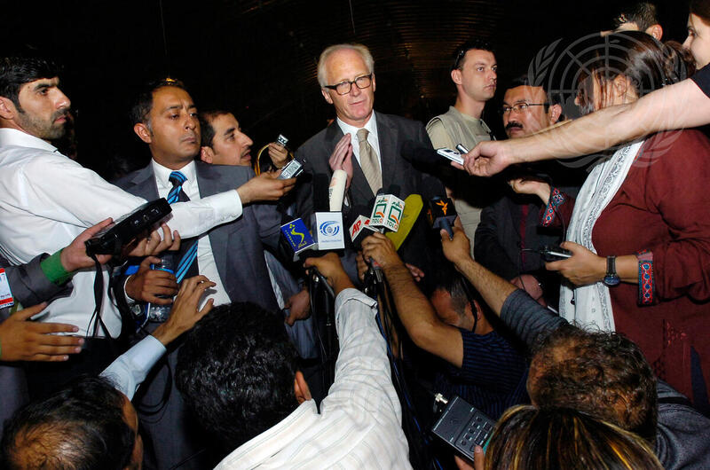 Special Representative for Afghanistan Visits Elections Logistics Base