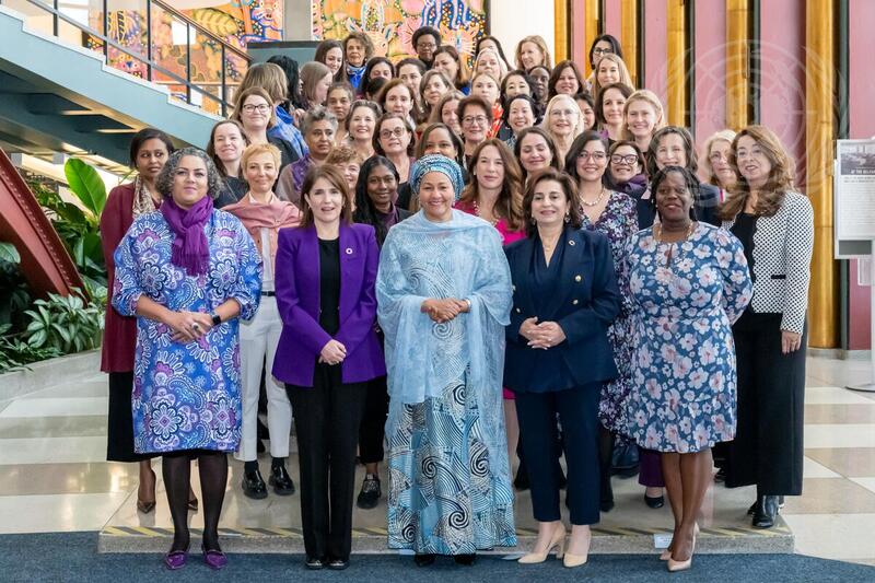 Deputy Secretary-General and Executive Director of UN Women with Group of Permanent Representatives on International Women's Day