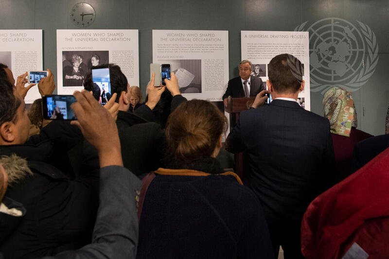 Opening of Exhibit "Free and Equal in Dignity and Rights: The Universal Declaration of Human Rights turns 70"
