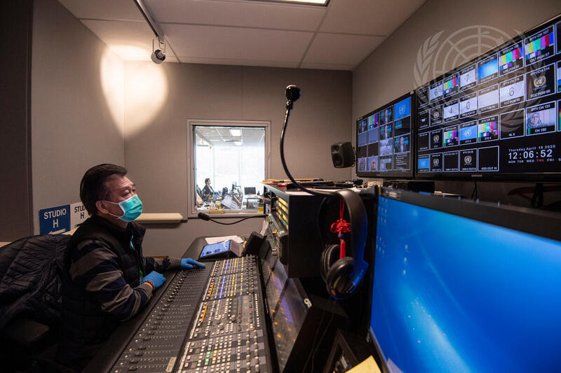 Behind the Scene in UNTV Studio