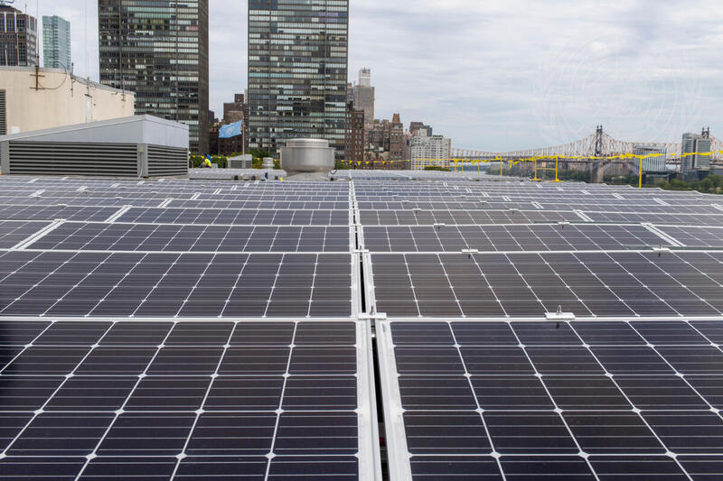 Solar Panels Installed on Roof of UN Headquarters