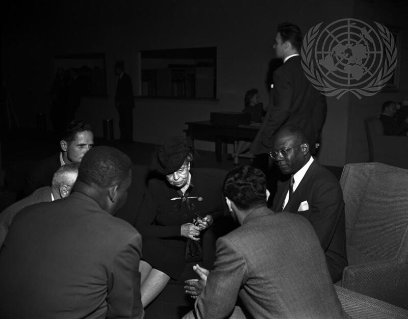Eleanor Roosevelt Confers with Haitian Delegation
