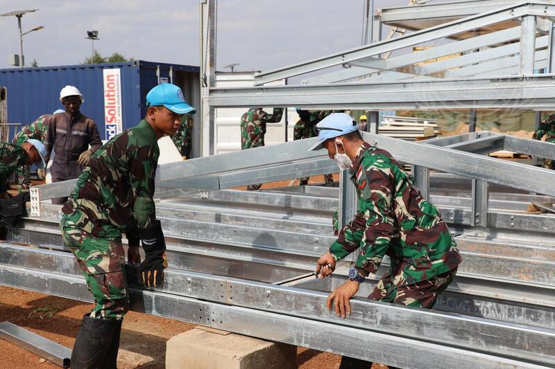 MONUSCO Engineering Unit Engaged in Construction Projects in Beni