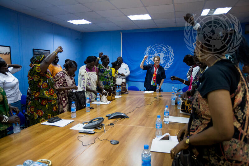 Open Peace Forum Participants Meet Head of UNMISS