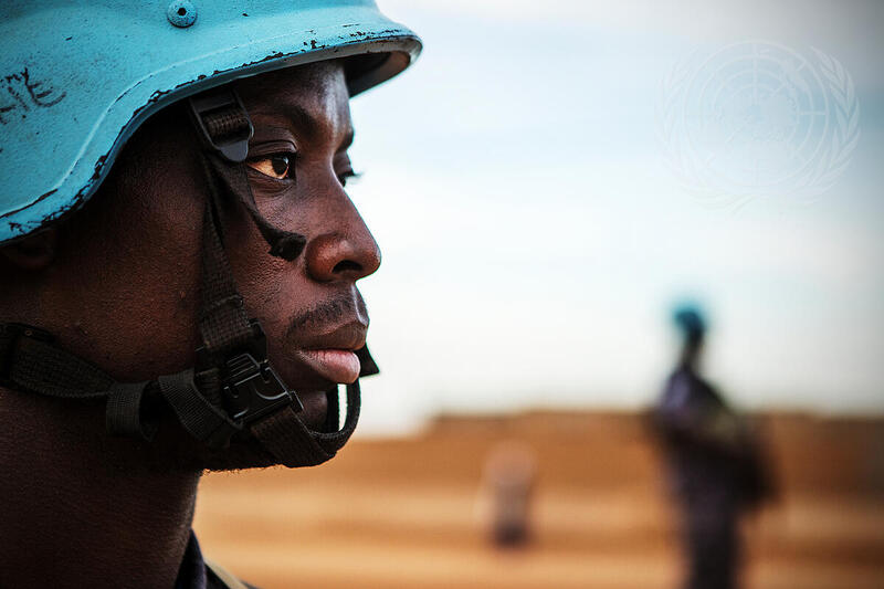 UN Police Patrol Menaka Region in North-East Mali