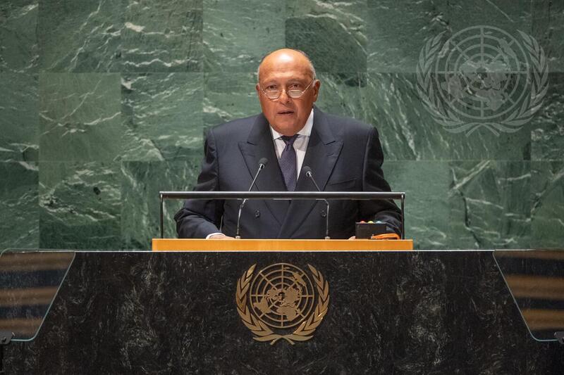 Foreign Minister of Egypt Addresses 78th Session of General Assembly Debate