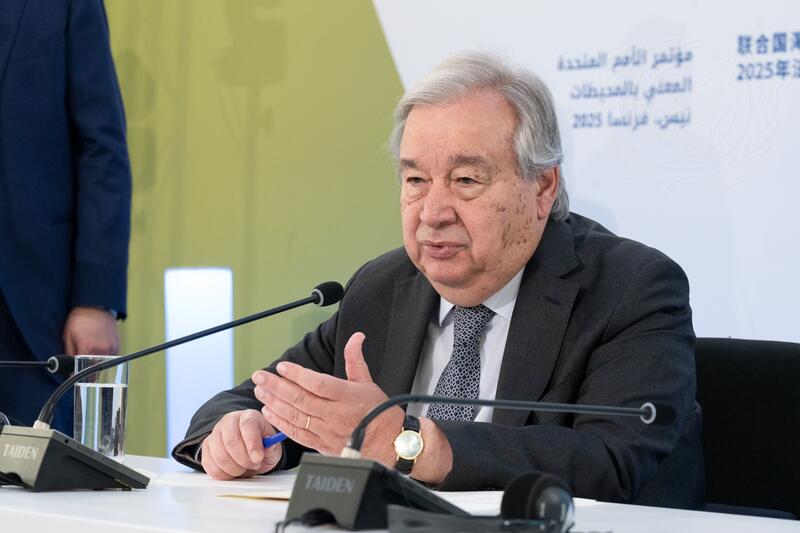 Secretary-General Briefs Press During UN Ocean Conference