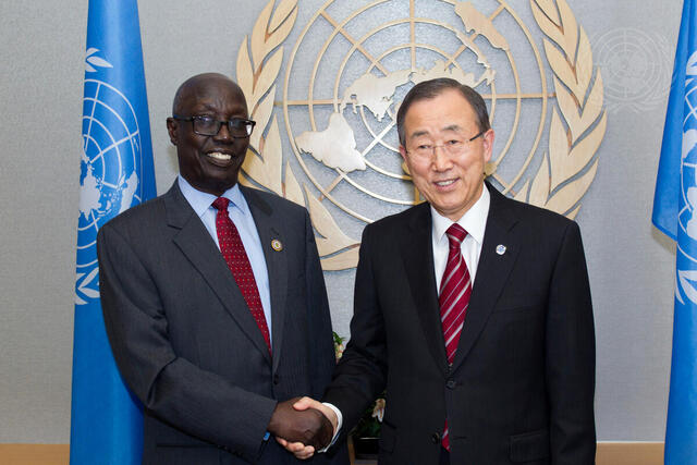 Secretary-General Meets New Permanent Representative of South Sudan