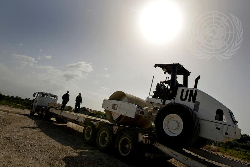 UN Peacekeepers Construct Road in Haiti