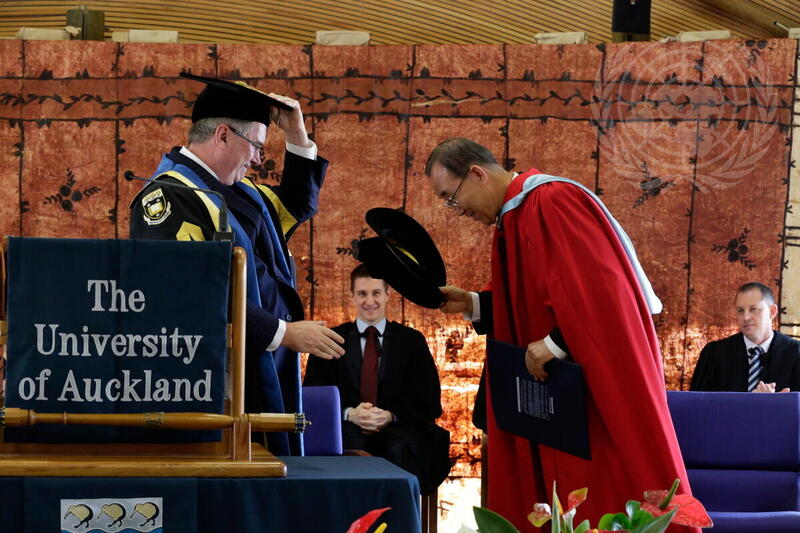 University of Auckland Bestows Honorary Degree on Secretary-General
