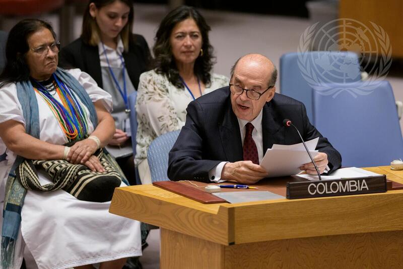 Security Council Meets on United Nations Verification Mission in Colombia