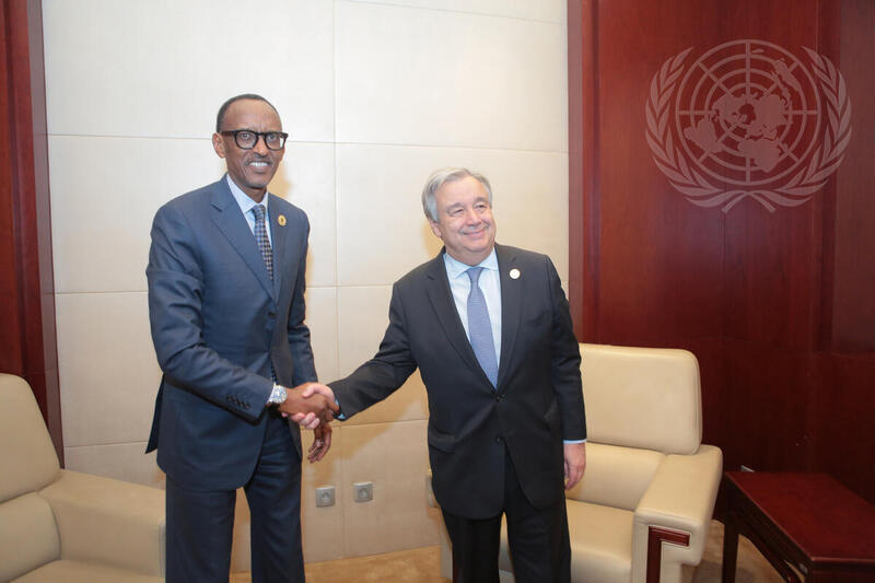 Secretary-General Meets President of Rwanda