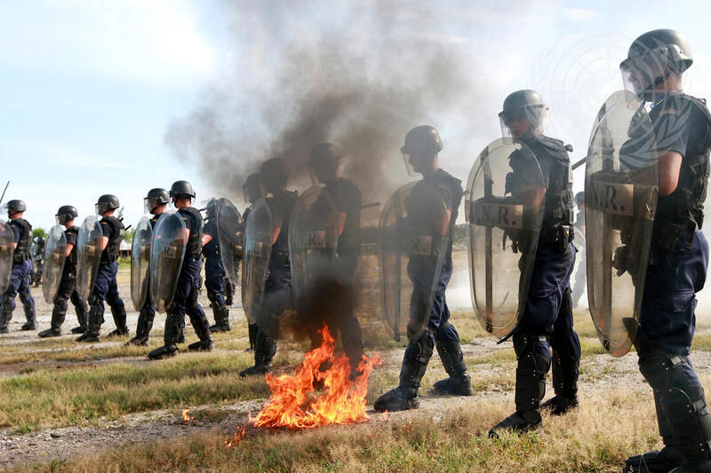 UNFPU and ISF Officers Participate in Joint Security Exercise