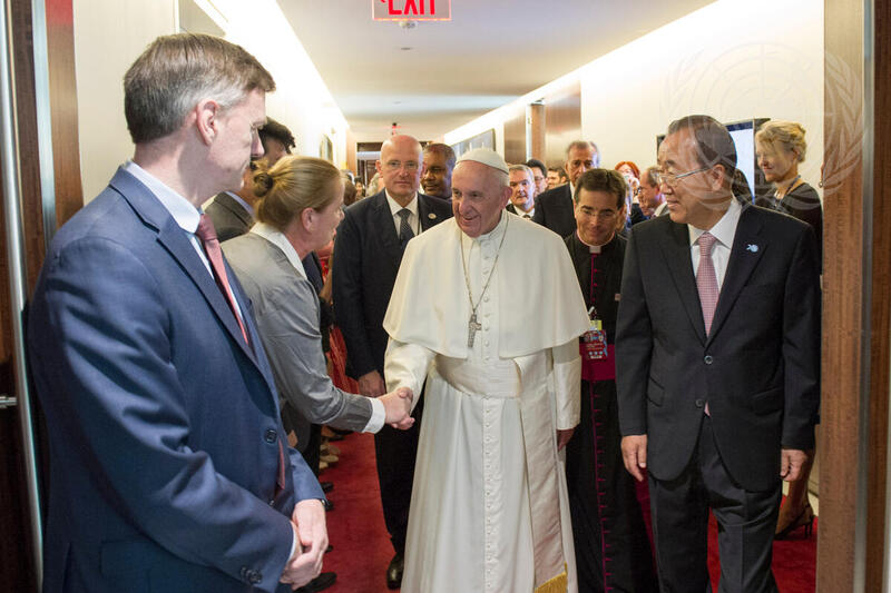 Pope Francis Visits UN Headquarters | UN Photo