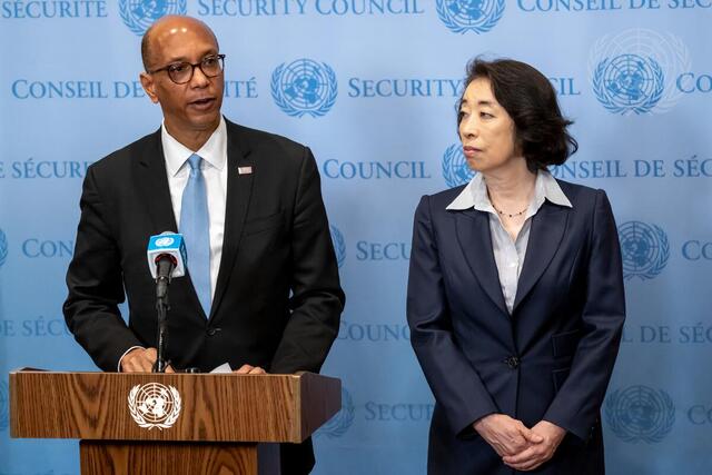 Deputy Permanent Representatives of United States and Japan Brief Press after Security Council Meets on Non-proliferation