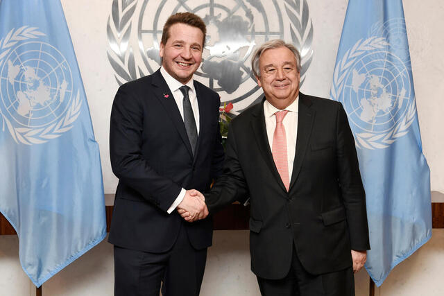 Secretary-General Meets Foreign Minister of Iceland