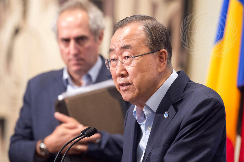 Secretary-General Speaks to Press on Conduct of UN Troops in Central African Republic