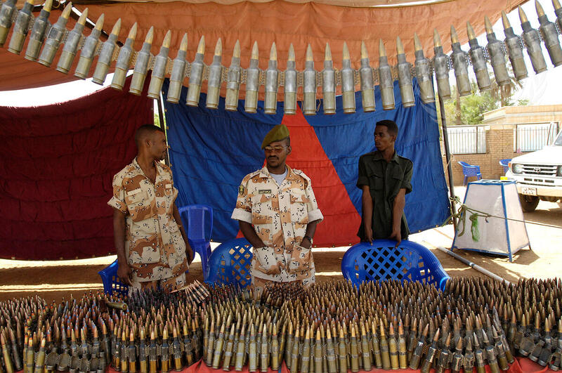 Government Confiscated JEM Ammunition on Display
