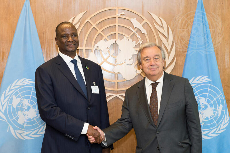 Secretary-General Meets Vice President of South Sudan
