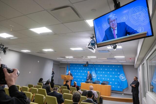 Secretary-General Briefs Press on Situation in Gaza