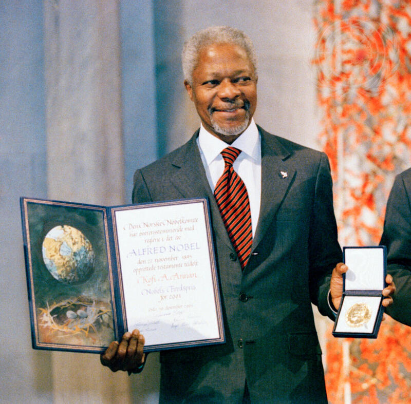 United Nations Secretary-General Receives Nobel Peace Prize