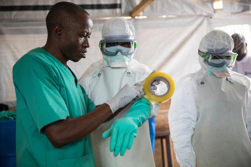 Secretary-General Visits Mangina Ebola Treatment Centre in DR Congo