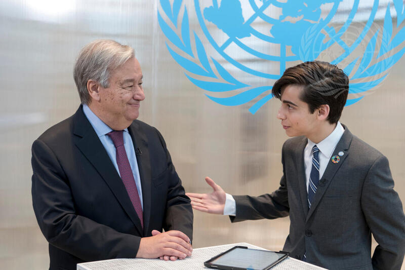 Instagram Live with Secretary-General and Aidan Gallagher