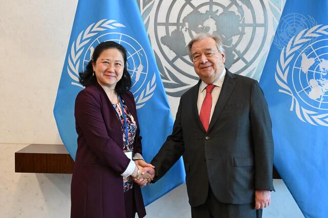 Principal Advisor of Strategic Planning and Monitoring Unit Pays Farewell Call on Secretary-General